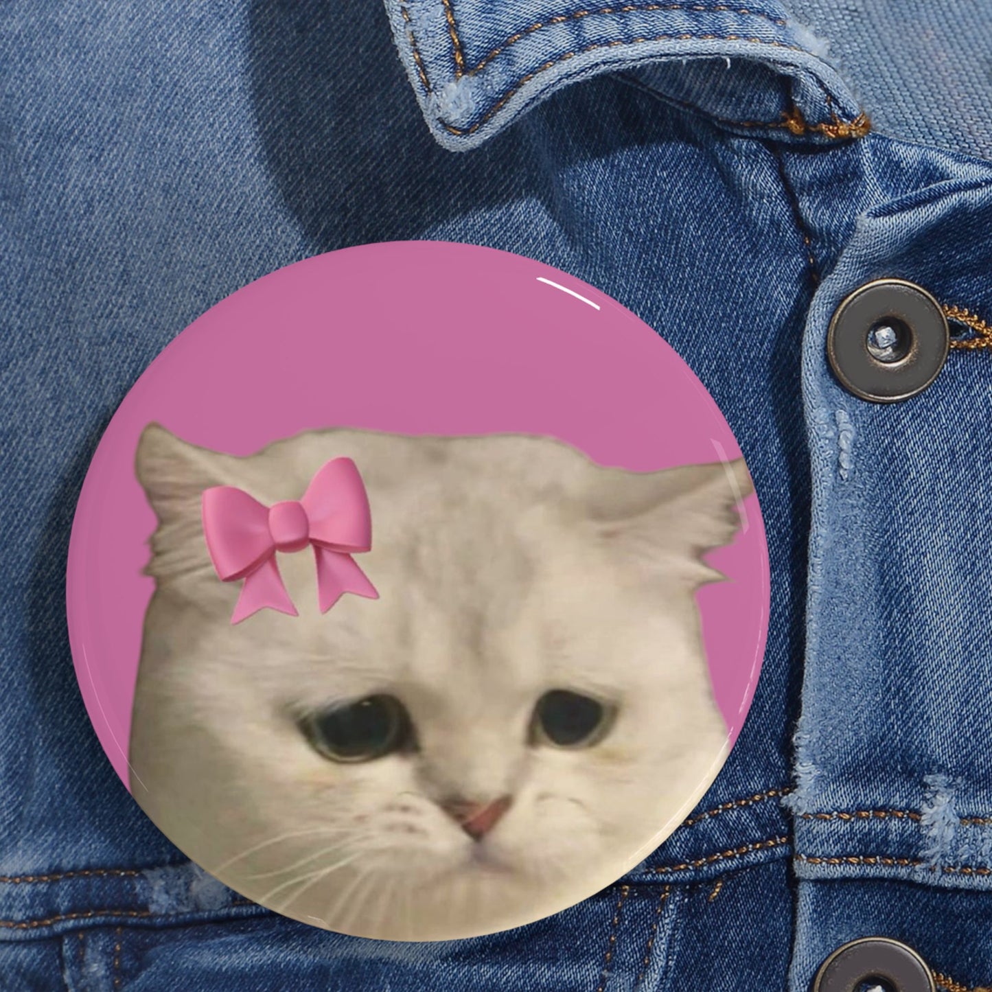 Cute Cat Round Pins