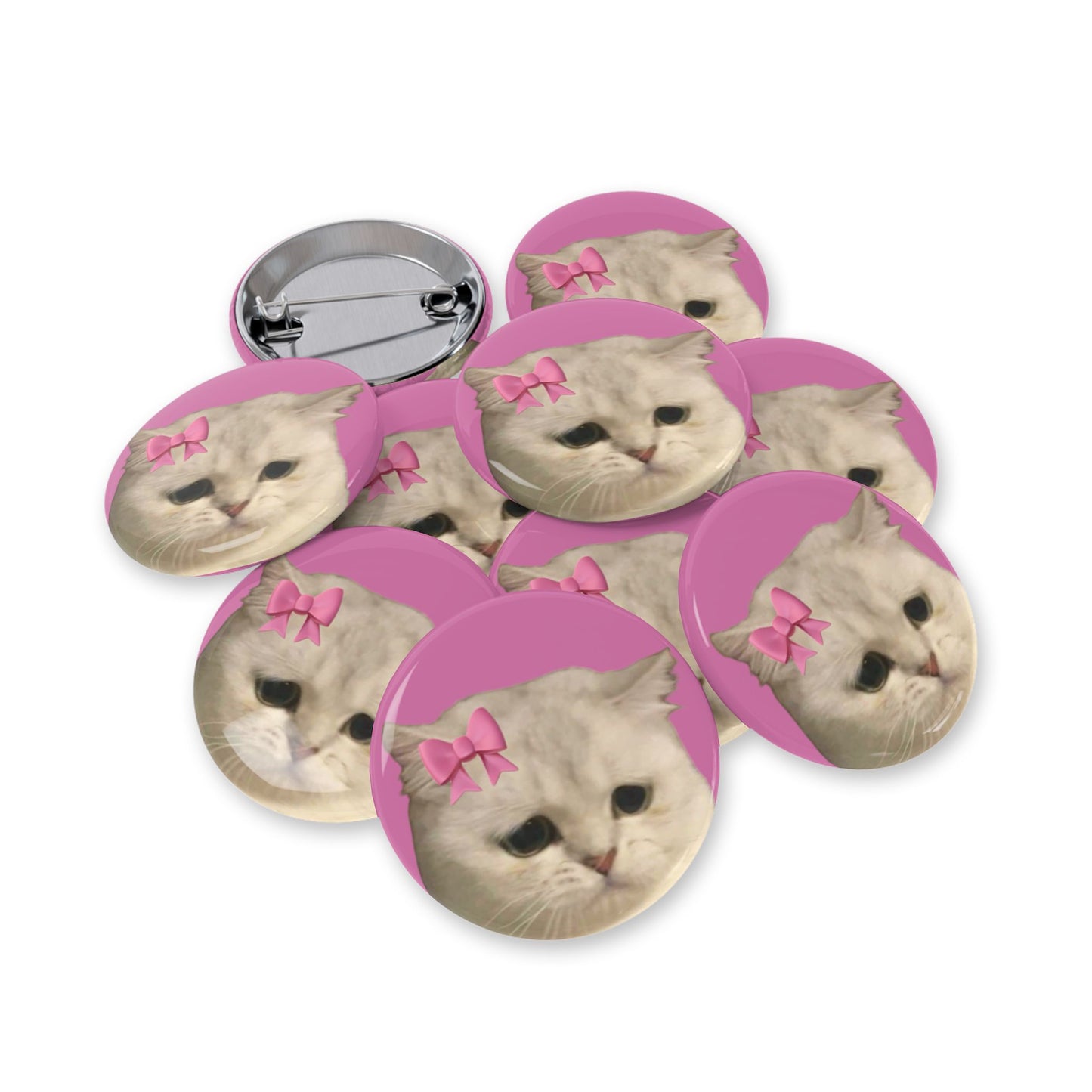 Cute Cat Round Pins