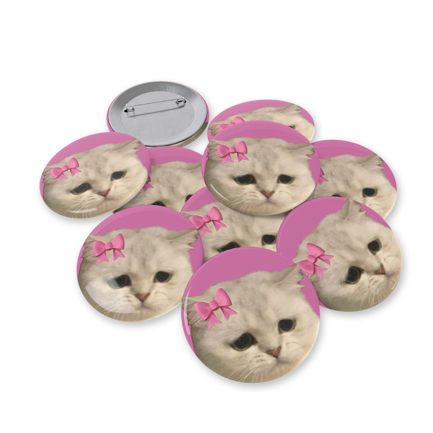 Cute Cat Round Pins