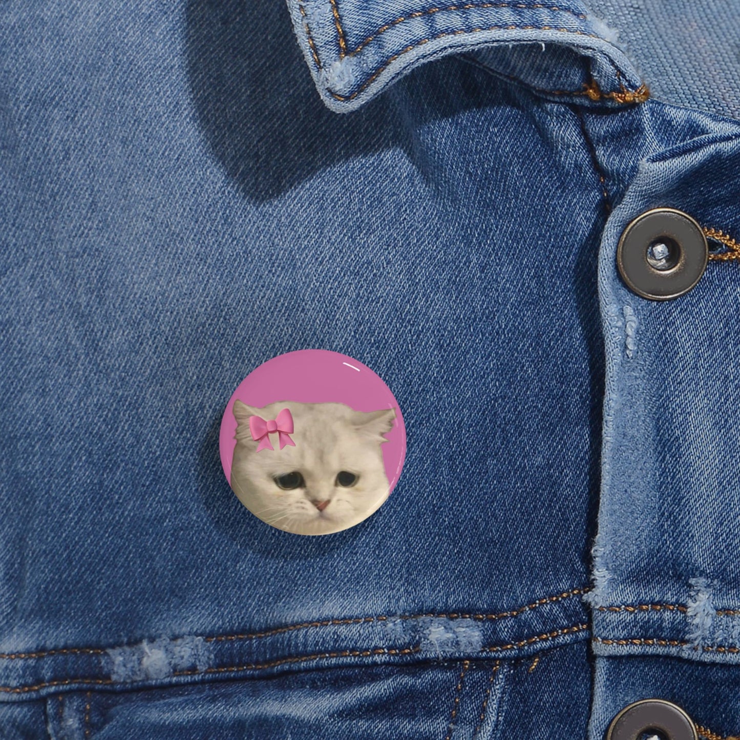 Cute Cat Round Pins
