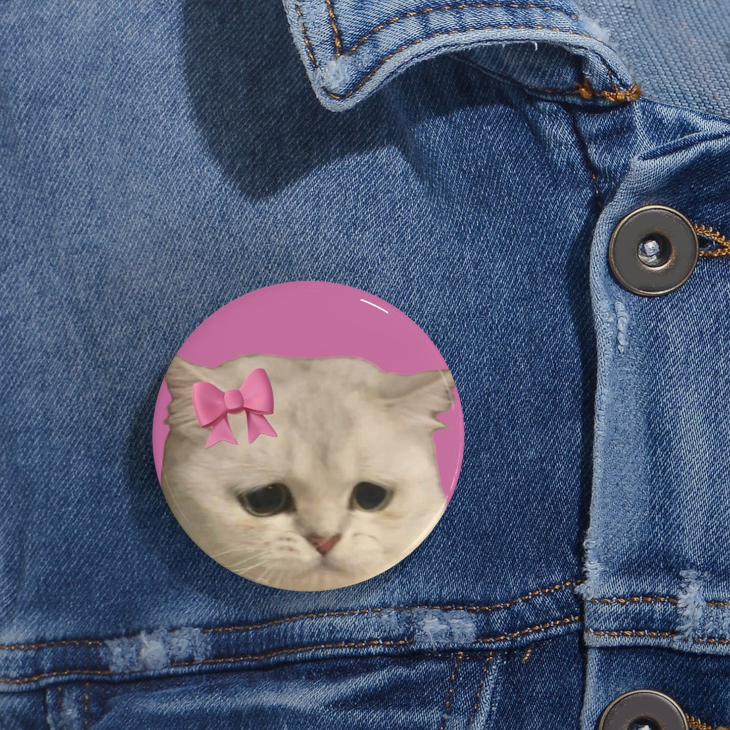 Cute Cat Round Pins