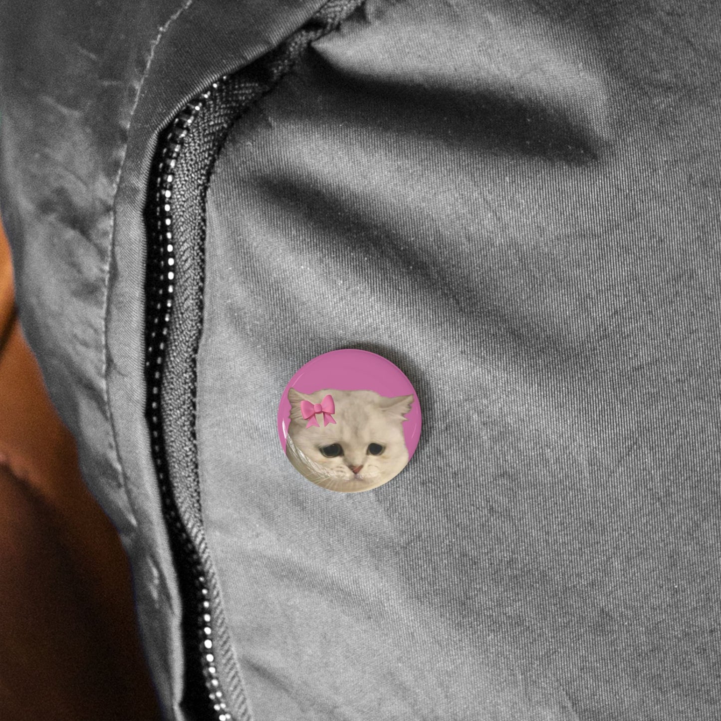 Cute Cat Round Pins
