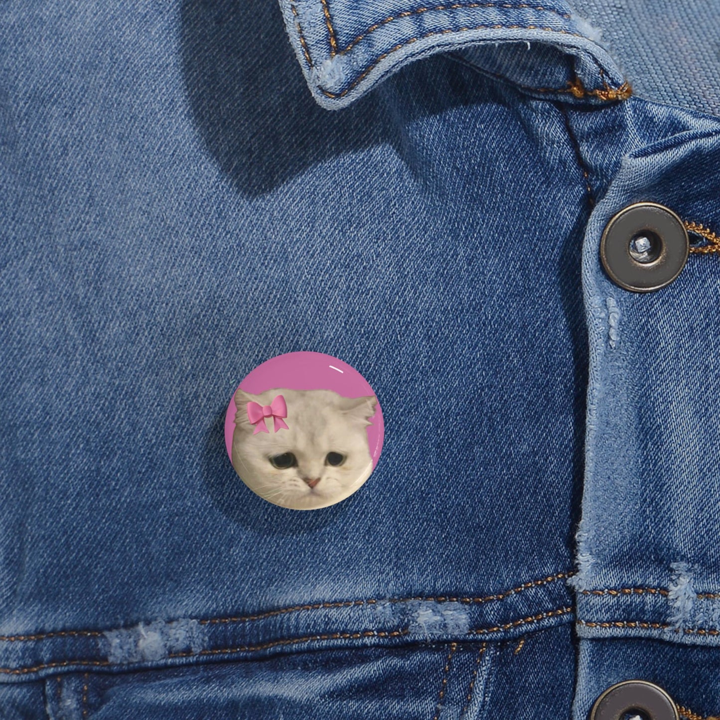 Cute Cat Round Pins