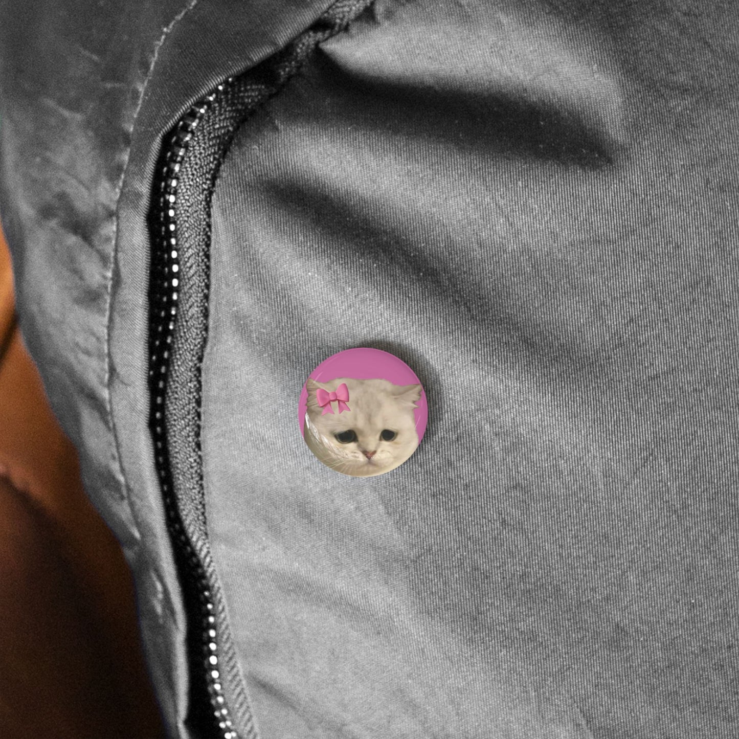 Cute Cat Round Pins